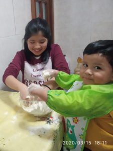 cocinar con niños